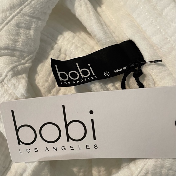 NWT BOBI Button~Up PREP Gauze Crop Shacket Jacket Top Size S - Picture 4 of 5